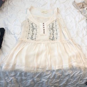 Super cute Free People drawstring sides, tank top